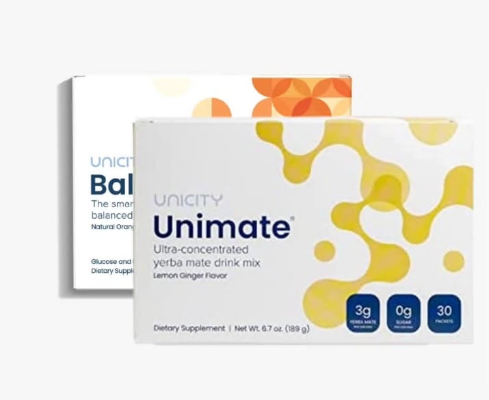 Unicity Unimate — Ultra-Concentrated Yerba Mate Drink Mix (Lemon Ginger)