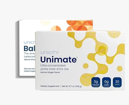 Unicity Unimate — Ultra-Concentrated Yerba Mate Drink Mix (Lemon Ginger)