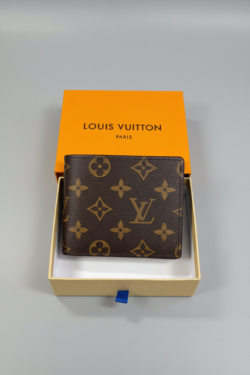 Louis Vuitton Monogram Canvas Bifold Wallet — Brown