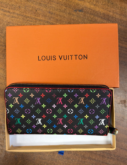 Louis Vuitton Monogram Multicolore Zippy Wallet — Black